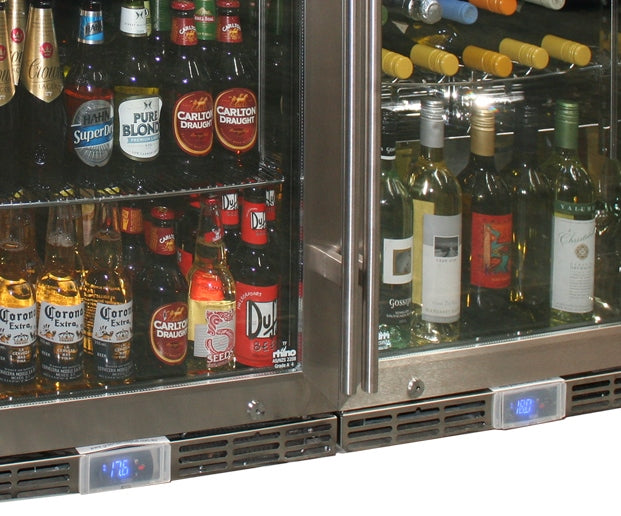 Rhino GSP beer and wine outdoor bar fridge, dual controller and locks