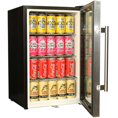 Schmick dual-glazed bar fridge, self-closing door