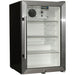 Schmick dual-glazed bar fridge, chromed adjustable shelving