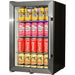 Schmick dual-glazed bar fridge, left hinge, front view