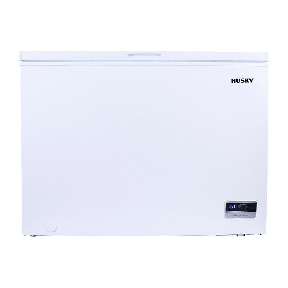 Husky 295L chest fridge freezer, front closed