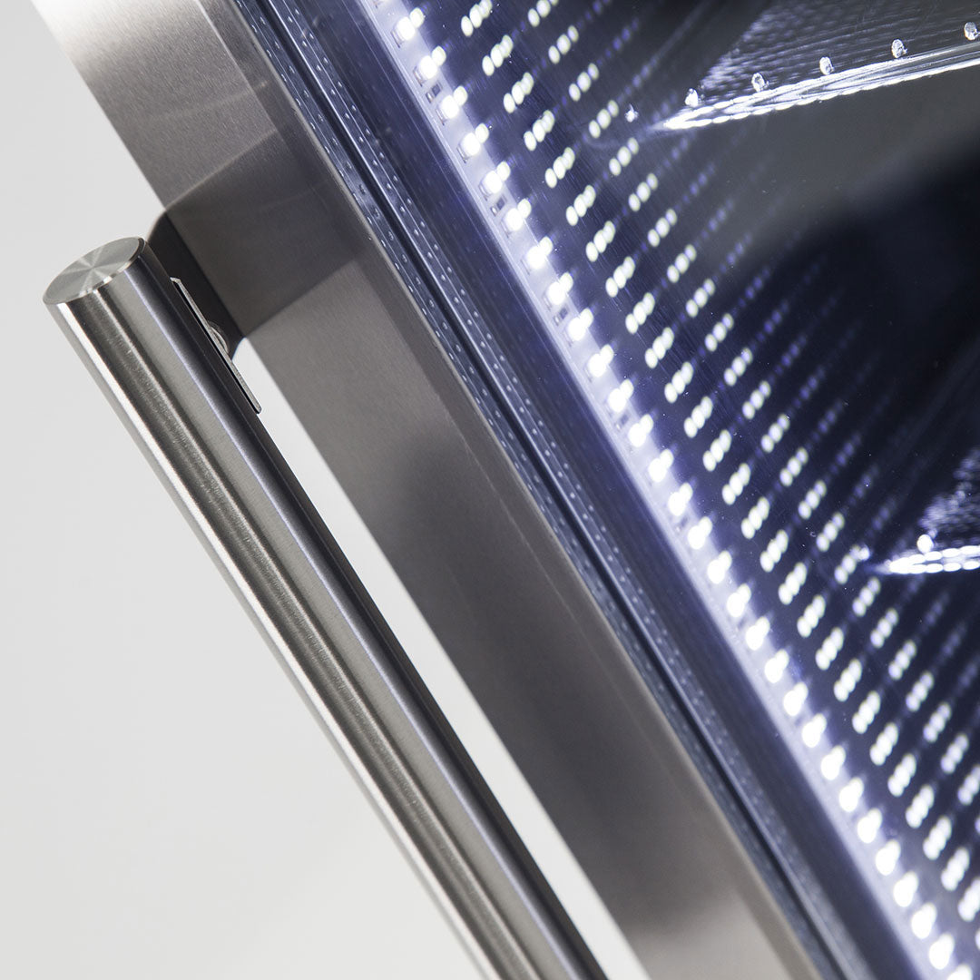 Schmick Ned Kelly bar fridge, LED strip lighting and bar handle