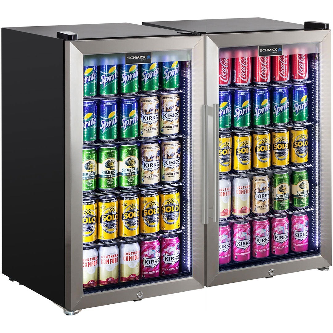 Schmick outdoor alfresco bar fridge combo 98L, front view
