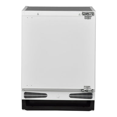 Husky 115L Integrated Bar Fridge and Freezer, integration door closed, front view