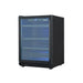 Husky Riserva 154L drinks chiller in matt black with triple-glazed glass door.