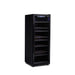 Husky Riserva 380L single zone freestanding wine fridge in matt black, glass door.