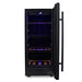 Husky Riserva 80L wine fridge, beechwood shelving detail.