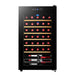 Husky Vino Pro 93L single zone wine fridge with black door trim.