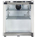 Schmick white mini bar fridge, lockable reversible door