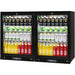Rhino beer and wine combo bar fridge 129L, front view