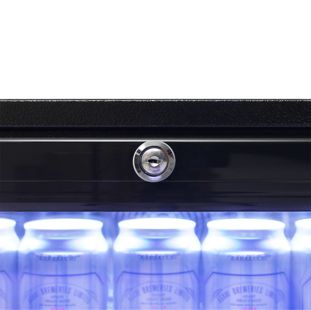 Rhino night club LED bar fridge 129L, red lighting mode