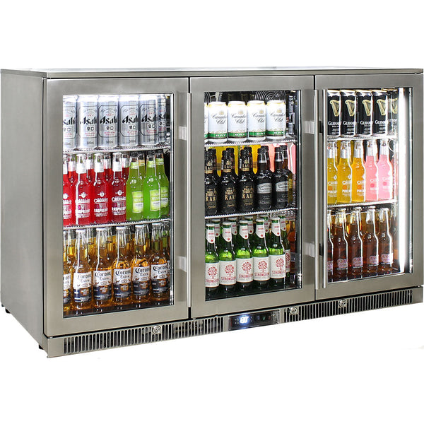 Rhino ENVY 316 marine-grade outdoor bar fridge 388L, front view