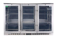 Rhino heated glass bar fridge 330L, angle view