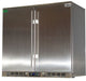 Rhino solid stainless bar fridge 208L, front view