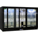 Rhino sliding glass door bar fridge 330L, angle view