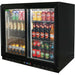 Rhino sliding glass door bar fridge 208L, angle view