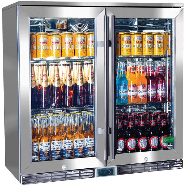 Rhino GSP outdoor bar fridge 208L, front view
