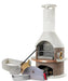 Buschbeck Rondo Pizza Oven Kit in Mocha with pizza peel, cutter and tools included