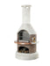 Buschbeck Rondo Outdoor Fireplace in Mocha, front studio shot on a plain background