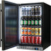 Schmick solid-door bar fridge 132 cans, interior shelving