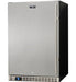 Schmick SK146-SD solid-door bar fridge, closed stainless steel door with lock
