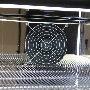 Schmick front-venting bar fridge, quiet inner fan and shelving