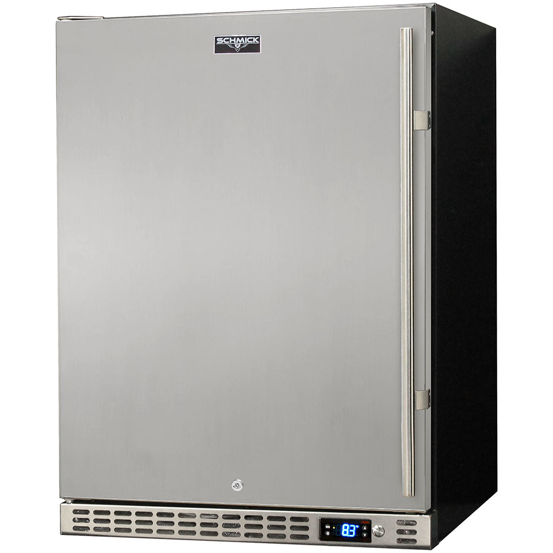 Schmick SK156L-SD left-hinge solid-door bar fridge
