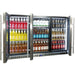 Schmick 3-door bar fridge, mirror-finish interior
