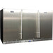 Schmick 3-door solid door bar fridge 399L, front view