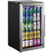 Schmick stainless triple glazed bar fridge 98 litre, front view