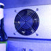 Schmick black triple-glazed bar fridge, inner fan and interior shelving
