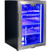 Schmick triple-glazed bar fridge, blue LED lighting choice