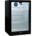 Schmick black triple-glazed bar fridge, heated glass condensation control