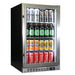 Schmick front-venting bar fridge 121 cans, front view