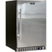 Schmick SK126-SD solid-door bar fridge, closed stainless steel door with lock
