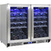 Schmick twin-zone bar fridge, two zones for red and white wine temperatures