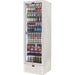 Schmick upright bar fridge 440L, white, interior shelving