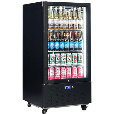Schmick upright bar fridge 219L, left hinge, front view
