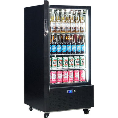 Schmick upright bar fridge 219L, left hinge, interior shelving