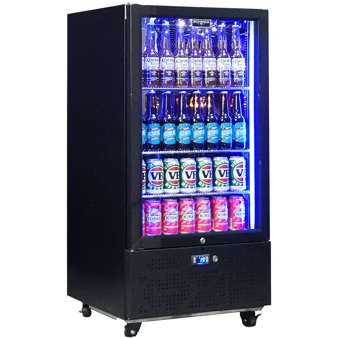 Schmick upright bar fridge 219L, left hinge, detail view