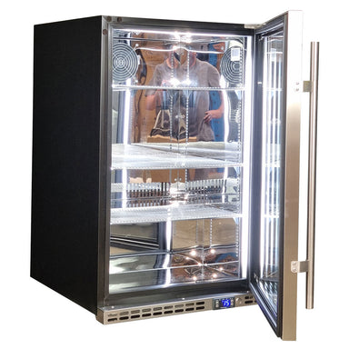 Schmick front-venting bar fridge, front vent grille for cabinetry installs