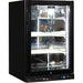 Schmick front-venting bar fridge, black finish, mirror interior