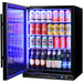 Schmick front-venting bar fridge, black colour, adjustable shelving