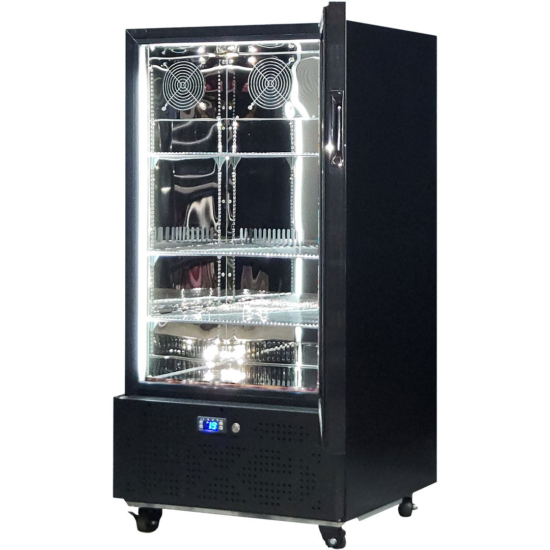 Schmick upright bar fridge 219L, right hinge, detail view