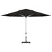 Shadowspec Oasis market umbrella, Black canopy, studio product shot