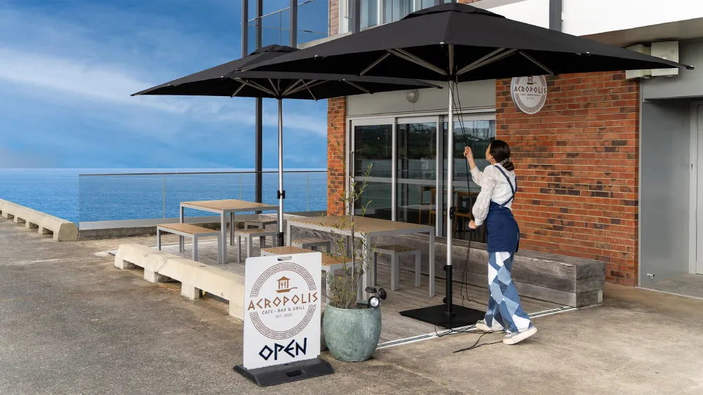 Shadowspec Oasis commercial market umbrella, supplier photo 2