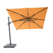 Solstice cantilever umbrella, 300cm Square, Gunmetal frame, Burnt Orange canopy