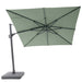 Solstice cantilever umbrella, 300cm Square, Gunmetal frame, Sage canopy