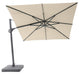Solstice cantilever umbrella, 300cm Square, Gunmetal frame, Vanilla canopy