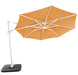 Solstice cantilever umbrella, 350cm Octagonal, White frame, Burnt Orange canopy